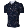 2024 New European and American men's polo shirt 3D digital printed lapel short-sleeved T-shirt for men, fresh and casual polo men Specification image